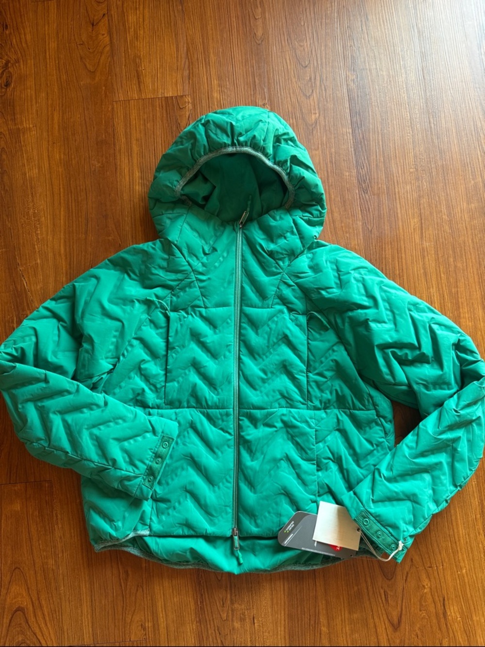 Free People Gettin Lost Packable Puffer, Green, Small NWT